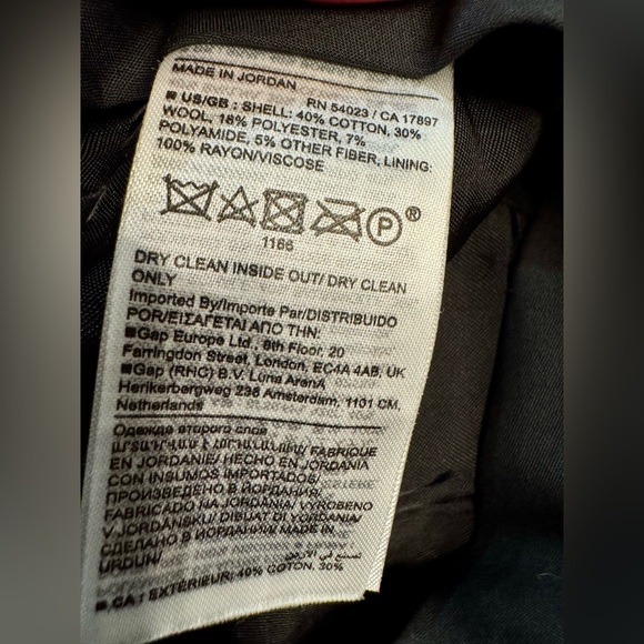 Banana Republic Women’s  Black and Tan Wool Blend Cuffed Hem Dress Pants Size 6P - Picture 4 of 7